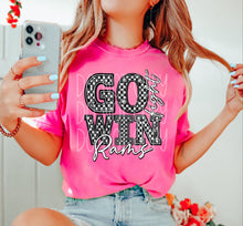 Load image into Gallery viewer, Go Fight Win Checkered Rhinestone Mascots DROPDOWN TRANSFER FDC 24