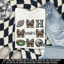 Load image into Gallery viewer, Rhinestone Bow Mascot Collage DROPDOWN TRANSFER