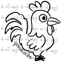 Load image into Gallery viewer, Doodle Single Color Mascots Dropdown TRANSFER