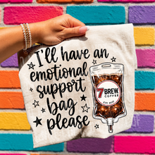 Load image into Gallery viewer, I'll Have An Emotional Support Bag Please IV Bag Drink DROPDOWN TRANSFER SBB 26