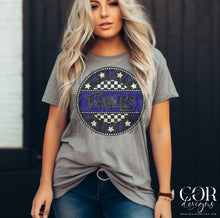 Load image into Gallery viewer, Star Checkered Circle Mascots DROPDOWN TRANSFER COR