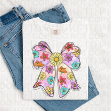 Load image into Gallery viewer, Floral Filled Bow TRANSFER UAC FEB 26