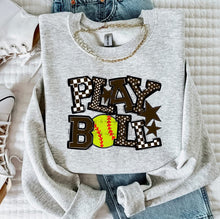 Load image into Gallery viewer, So Sporty Play Ball Softball DROPDOWN TRANSFER BIA