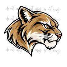 Load image into Gallery viewer, Front Or Side Logo Sports Custom Name Mascot DROPDOWN DTF TRANSFER