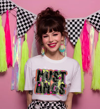 Load image into Gallery viewer, Mascots Pink Star Yellow Bow Stripes TRANSFER CST FEB 26