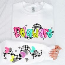 Load image into Gallery viewer, Bright Checkered States(All 50 states available) DTF TRANSFER