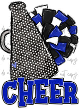 Load image into Gallery viewer, Cheer Megaphone (Add Name) Customized DTF TRANSFER