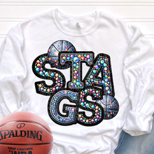 Load image into Gallery viewer, Rhinestone Basketball Mascots DROPDOWN TRANSFER CSD