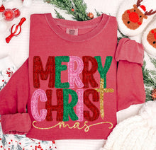 Load image into Gallery viewer, Merry Christmas Red Green Pink TRANSFER