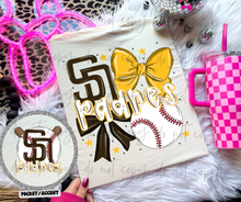 Load image into Gallery viewer, Baseball Team Hand Drawn Collage With Pocket Dropdown TRANSFER MWG 25