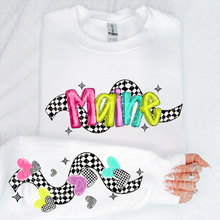 Load image into Gallery viewer, Bright Checkered States(All 50 states available) DTF TRANSFER