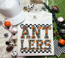 Load image into Gallery viewer, Basketball Faux Embroidery Checkered Mascots DROPDOWN TRANSFER CAP