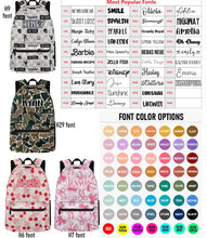 Load image into Gallery viewer, Back To School Customizable Backpack