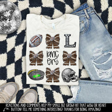 Load image into Gallery viewer, Rhinestone Bow Mascot Collage DROPDOWN TRANSFER