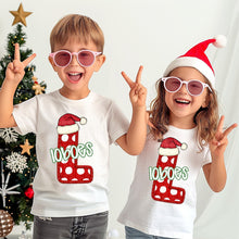 Load image into Gallery viewer, Dotted Letter Santa Hat Mascot DROPDOWN TRANSFER CSD