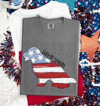 Load image into Gallery viewer, Patriotic Dog Designs Black Text SWD MAY DROPDOWN TRANSFER