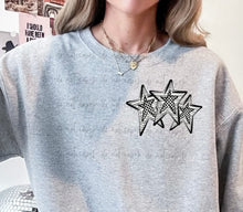 Load image into Gallery viewer, Mascot Spirit Checkered Star With Pocket TRANSFER