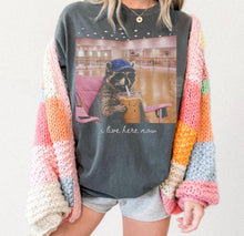 Load image into Gallery viewer, I Live Here Now Raccoon For Dark Shirts Dance TRANSFER ET MAR 26