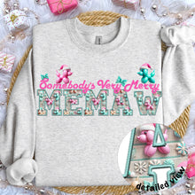 Load image into Gallery viewer, Somebody’s Very Merry Title Faux Embroidery (DROPDOWN) TRANSFER