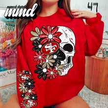 Load image into Gallery viewer, Floral Skulls And Letters Sports Team With Sleeve TRANSFER MMD