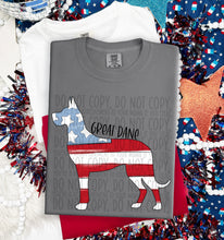 Load image into Gallery viewer, Patriotic Dog Designs Black Text SWD MAY DROPDOWN TRANSFER
