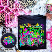 Load image into Gallery viewer, Monster J Neon Truck DROPDOWN With Pocket TRANSFER SWEET STAR FEB 26