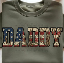 Load image into Gallery viewer, Patriotic Hunting Dad Names DROPDOWN TRANSFER ET MAY 26