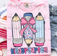 Load image into Gallery viewer, Plaid Floral Pencil Trio B2S Grades DROPDOWN TRANSFER