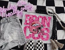 Load image into Gallery viewer, PINK Football Team Helmet Faux Embroidery DROPDOWN TRANSFER TGG