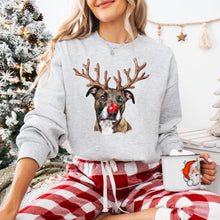 Load image into Gallery viewer, Christmas Red Nose Antler Dogs Dropdown TRANSFER