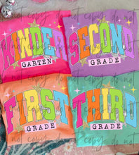 Load image into Gallery viewer, Bright B2S Grades Glitter Stars DROPDOWN TRANSFER