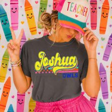 Load image into Gallery viewer, Joshua Owls Retro Checker Stripe TRANSFER ET