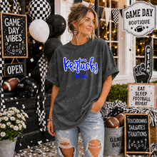 Load image into Gallery viewer, Distressed Script Football Mascot DROPDOWN TRANSFER TCC SEP DROP 26