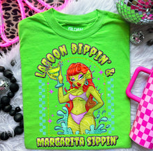 Load image into Gallery viewer, Lagoon Dippin’ & Margarita Sippin’ With SLEEVE OPTION DROPDOWN TRANSFER GRAV MAY 25