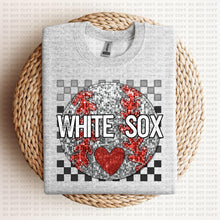Load image into Gallery viewer, Baseball Mascots Faux Embroidery Checkered Sequin DROP DOWN TRANSFER ECHT 24