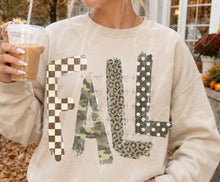 Load image into Gallery viewer, Fall Checker Camo Leopard Polka DTF TRANSFER TUESDAY