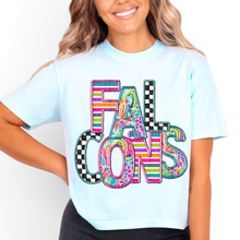 Load image into Gallery viewer, Bright Stripe Floral Checker Mascots Dropdown TRANSFER CSD MAY 25