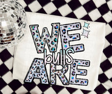 Load image into Gallery viewer, We Are Faux Leopard Rhinestone Mascots DROPDOWN TRANSFER CAP