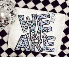 Load image into Gallery viewer, We Are Faux Leopard Rhinestone Mascots DROPDOWN TRANSFER CAP