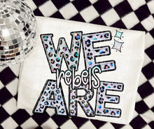 Load image into Gallery viewer, We Are Faux Leopard Rhinestone Mascots DROPDOWN TRANSFER CAP