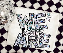 Load image into Gallery viewer, We Are Faux Leopard Rhinestone Mascots DROPDOWN TRANSFER CAP