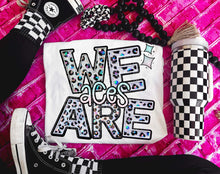 Load image into Gallery viewer, We Are Faux Leopard Rhinestone Mascots DROPDOWN TRANSFER CAP