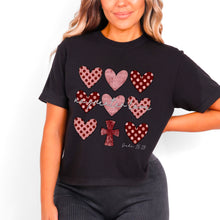 Load image into Gallery viewer, No Greater Love Polka Dot Hearts DROPDOWN TRANSFER SDD FEB