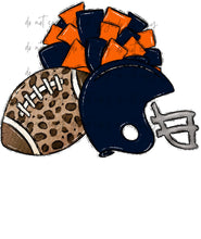 Load image into Gallery viewer, Football Pom Helmet (Add Name) Customized DTF TRANSFER