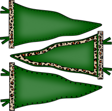 Load image into Gallery viewer, Go Fight Win Triple Leopard Pennant CUSTOMIZED DTF Transfer