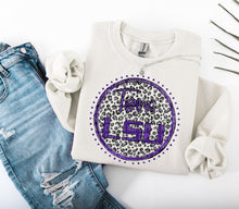 Load image into Gallery viewer, Grey Leopard Circle Team Mascot DROPDOWN TRANSFER CAP