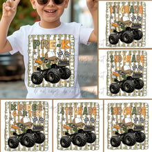 Load image into Gallery viewer, Camo Truck School Grade DROPDOWN TRANSFER