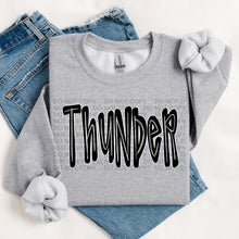 Load image into Gallery viewer, Retro Doodle Mascot BW Dropdown TRANSFER SWD TEMP