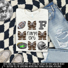 Load image into Gallery viewer, Rhinestone Bow Mascot Collage DROPDOWN TRANSFER