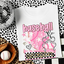 Load image into Gallery viewer, Sports Season Pink Star Checker DROPDOWN TRANSFER DWS MAR 26